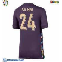 Fotballdrakt Dame England Cole Palmer #24 Bortedrakt EM 2024 Kortermet